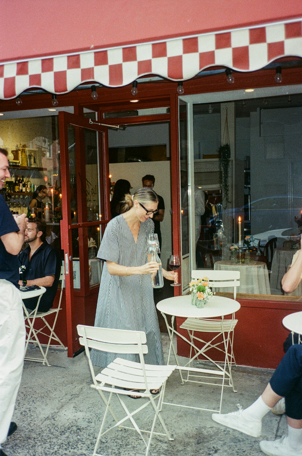 Guests gathering together inside LeTish for a private event