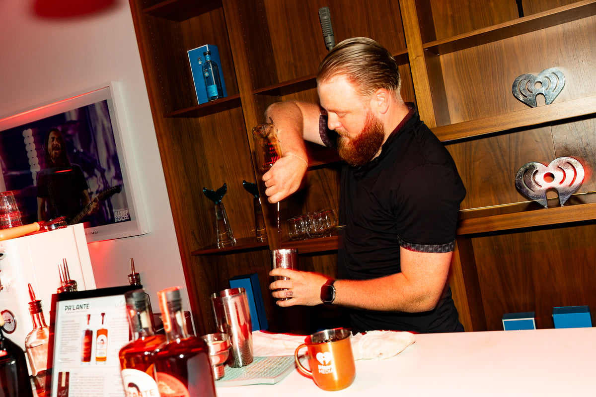 Coffee being prepared on a LeTish espresso machine